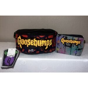 Rare Vintage Goosebumps Spell Out Textured Upper Fanny Pack And Bi-fold Wallet